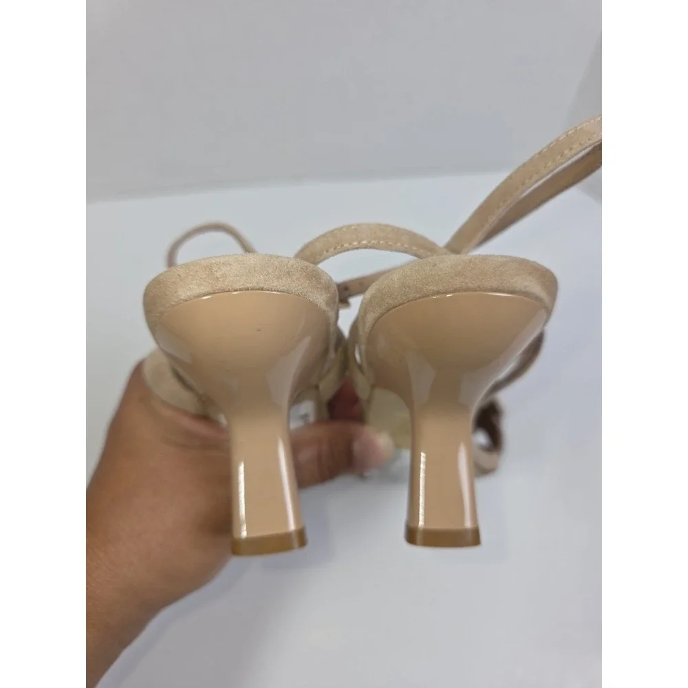 New Womens Jeffrey Campbell Honolulu Essence Suade Kitten Heels Size 8